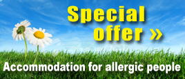 SPECIAL OFFER: Accommodation for allergic people